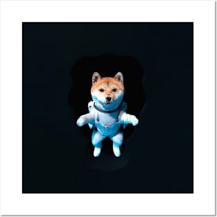 Shiba On Space Posters and Art